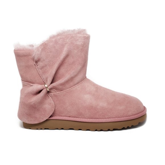 UGG Classic Mini Twist Boots in Pink Dawn Size 8 - Picture 2 of 8